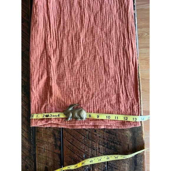 YFB Young Fabulous & Broke Palazzo Wide Leg front tie textured Boho style pants - Picture 10 of 10